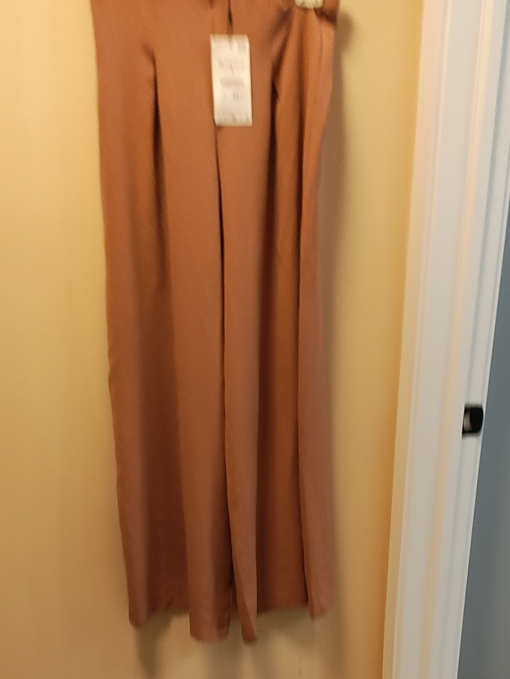 Zara terracotta wide-leg trousers